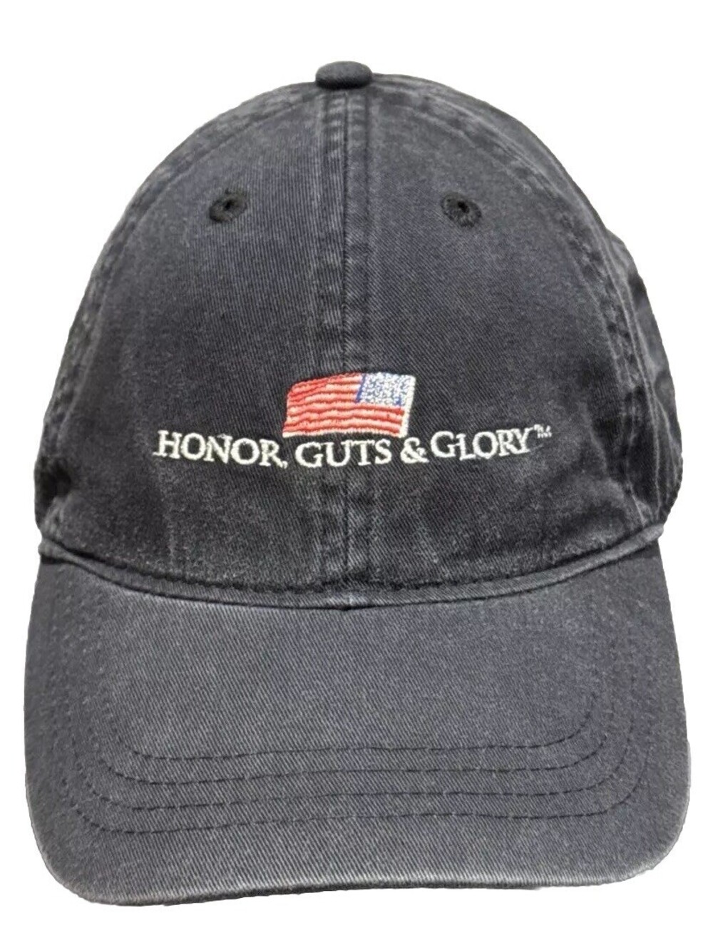 Honor Guts & Glory American Flag USA Pride Never Surrender Black Baseball Cap